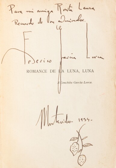 Tres primeras ediciones de Lorca firmadas ven la luz en París.