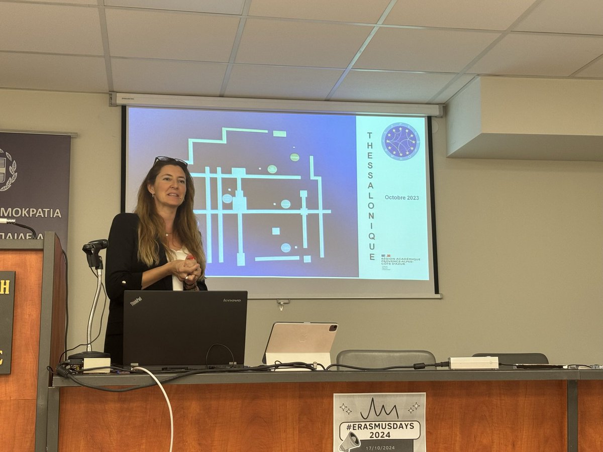 ROBIN Sandrine (@baretrobin) on Twitter photo Jour 4 en mobilité <a href="/PEER2FORMATHS/">PEER2FORMATHS</a> 🇬🇷
Notre délégation est reçue à l’Institut français de Thessalonique à l’occasion de la célébration ERASMUS day.
Présentation du système éducatif grec, de riches échanges autour du bien-être au travail et feed-back de la mobilité précédente. Jour 4 en mobilité <a href="/PEER2FORMATHS/">PEER2FORMATHS</a> 🇬🇷
Notre délégation est reçue à l’Institut français de Thessalonique à l’occasion de la célébration ERASMUS day.
Présentation du système éducatif grec, de riches échanges autour du bien-être au travail et feed-back de la mobilité précédente.