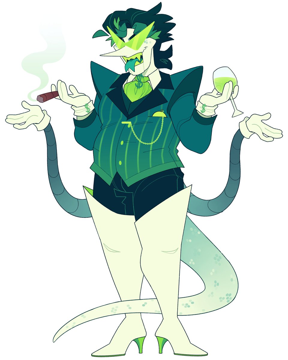 cainesbunny's tweet photo. haven't shared this guy here but i made a concept for his wangers (the dicks arent natural and he had them attached so they're not accurate)
art of him by @gummystraws , his name is limeon https://t.co/GuGL48E8TG