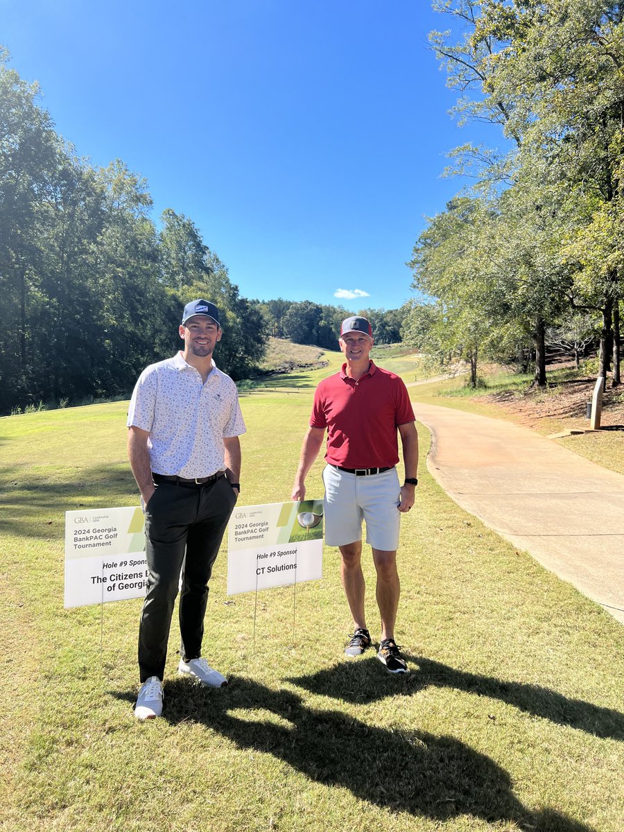 CTSolutionsInc's tweet photo. Our team had fantastic day at our very first Georgia Bankers Association event yesterday! 🏌️‍♂️⛳️

We're already looking forward to the next one! 🎉

#GBAGolfEvent #Networking #GeorgiaBankers #Banking https://t.co/vNemsAdlG5