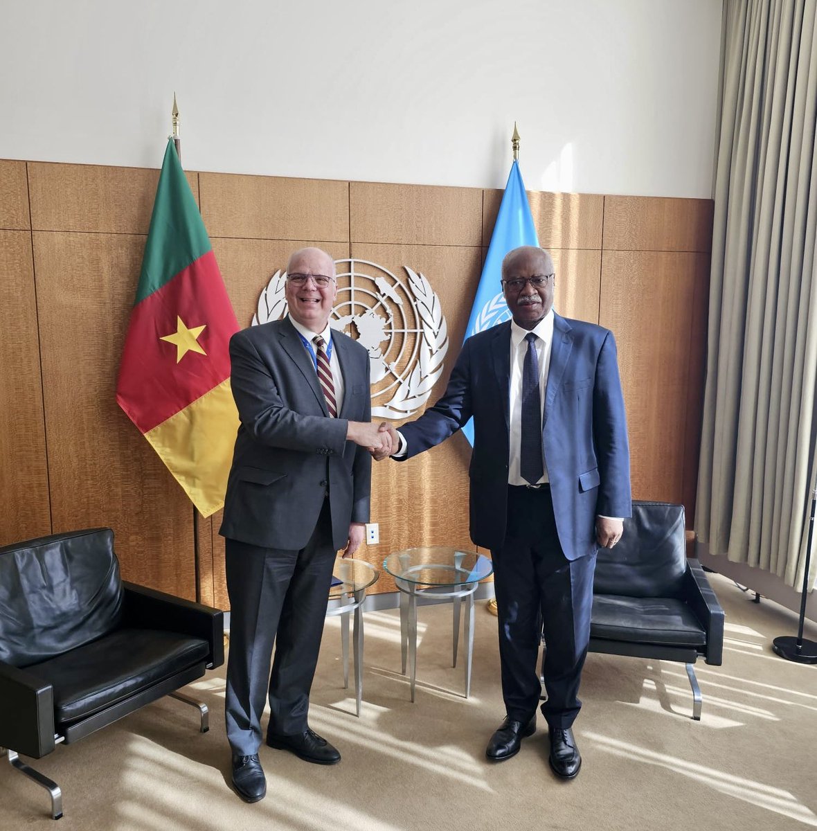UN GA President (@un_pga) on Twitter photo Today I met with H.E Mr. Evangelos C. Sekeris, Permanent Representative of Greece.
It was my great pleasure to congratulate him on Greece's election to the <a href="/UN/">United Nations</a> Security Council.
We discussed Greece's priorities for their Council term and the importance of the Pact for the Today I met with H.E Mr. Evangelos C. Sekeris, Permanent Representative of Greece.
It was my great pleasure to congratulate him on Greece's election to the <a href="/UN/">United Nations</a> Security Council.
We discussed Greece's priorities for their Council term and the importance of the Pact for the