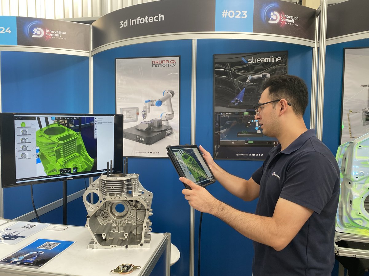 3d_infotech's tweet photo. 🚀 Visit us at the Manufacturing Innovation Summit booth #023 and explore our cutting-edge #AugmentedReality solutions! Tailored for manufacturing, our technology projects measurement outcomes, data color maps, and geometric features directly onto 3D objects https://t.co/V9BczSOUMz