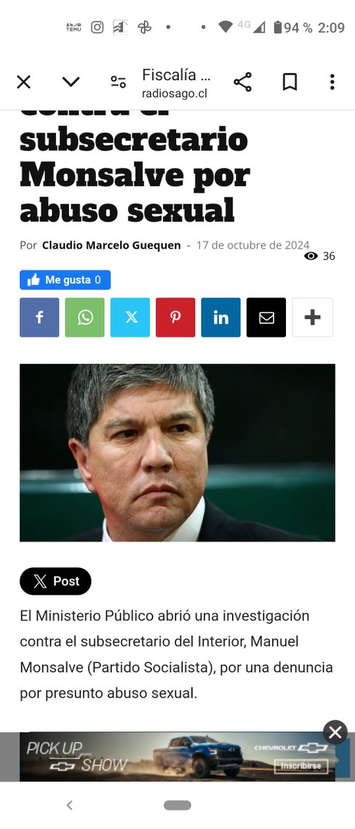 linkoyan75's tweet photo. Los Canales de TV en Cadena por denuncia por presunto caso de Abuso  Sexual del Subsecretario Monsalve , pero cuando  el Padre de #Macaya  fue por pederasta todos calladitos !
#ManiobraPolitica 
#Monsalve https://t.co/x41PzNWvwe