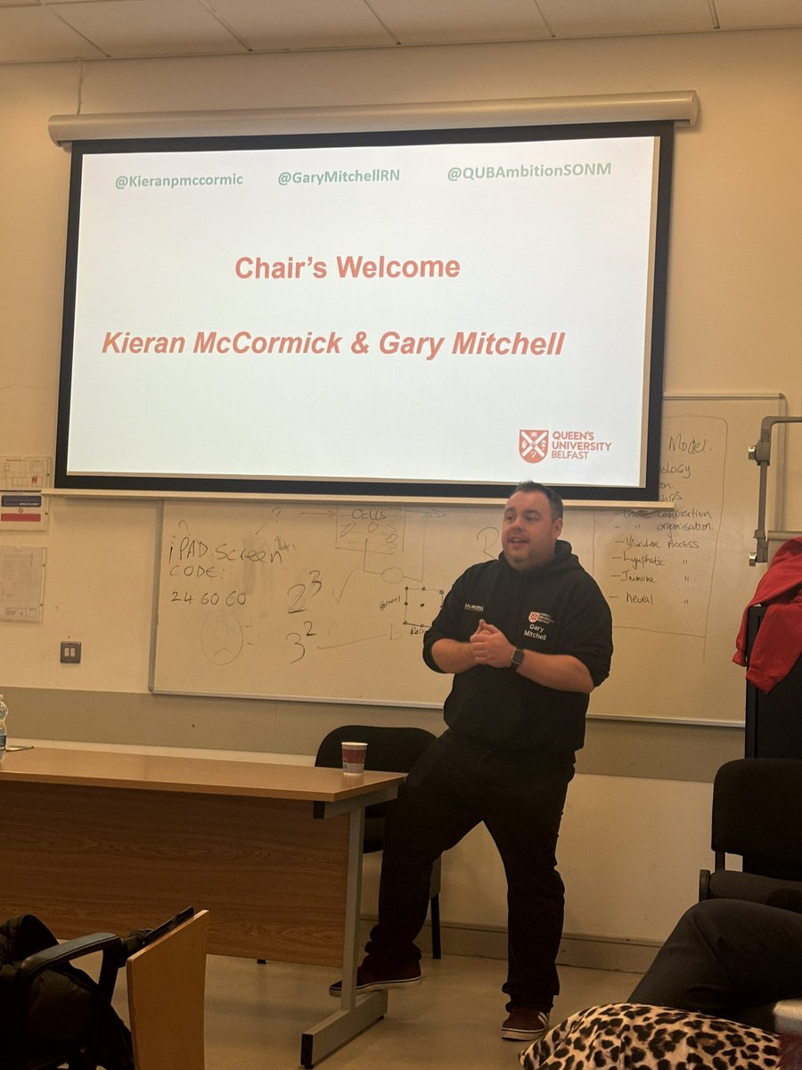 LCreightonRN's tweet photo. @GaryMitchellRN welcoming session 2 of @QUBAmbitionSONM
Very excited to hear from all of our speakers and meet the coaches this evening @Kieranpmccormic @QUBSONM #AmbitionToSuccess https://t.co/9EMnLVrrAi