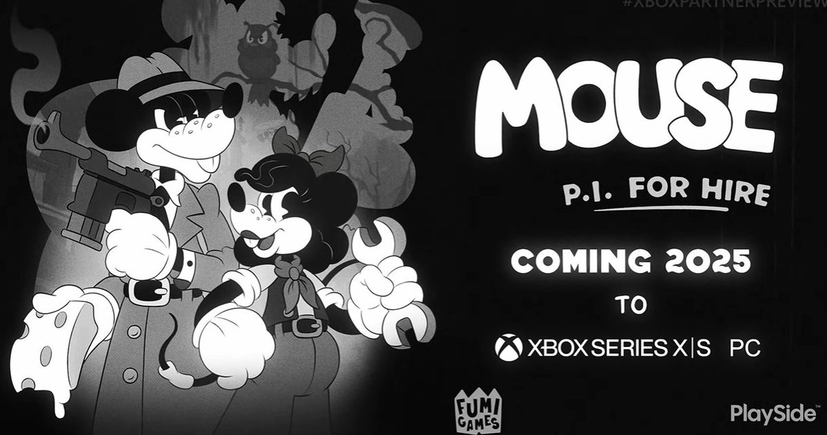 VidaoPantalla's tweet image. Nuevo trailer de #MousePIForHire #XboxPartnerPreview