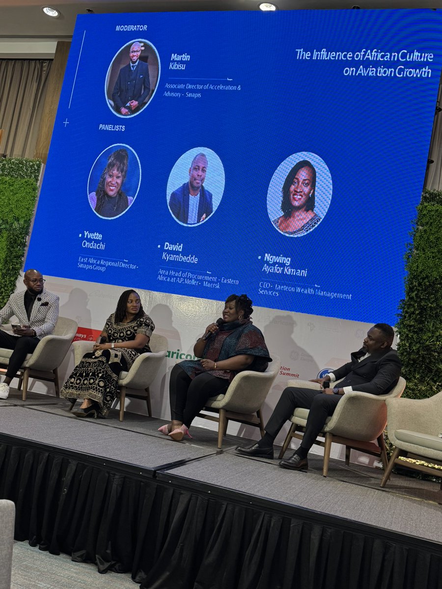 chriskirwa's tweet image. Evening Session underway @KenyaAirways Africa Aviation Innovation Summit 2024 
Topic : The Influence Of African Culture on Aviation Growth 
#OurEventsLife 
 #AAIS2024