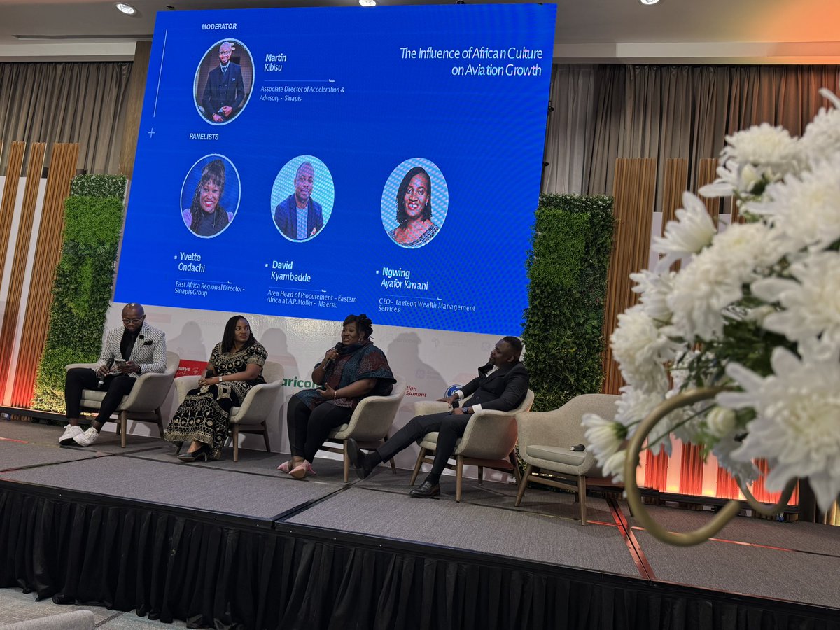 chriskirwa's tweet image. Evening Session underway @KenyaAirways Africa Aviation Innovation Summit 2024 
Topic : The Influence Of African Culture on Aviation Growth 
#OurEventsLife 
 #AAIS2024