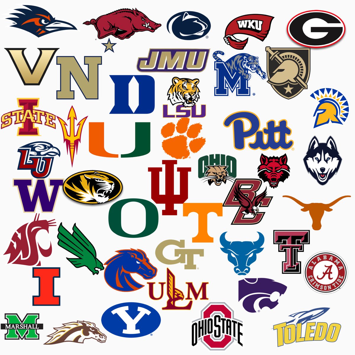 A picture of every team who is undefeated at home this season!