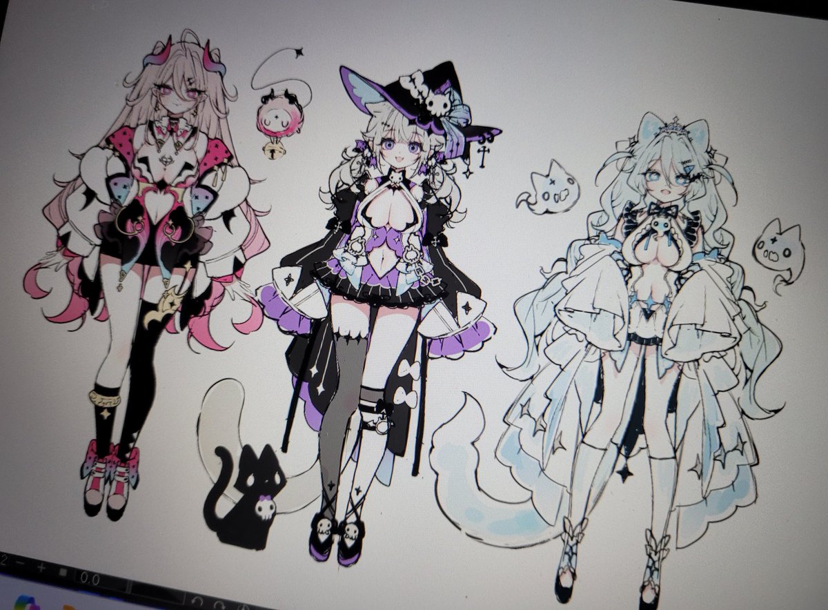 hatoto_ka's tweet photo. Halloween wip..🎃 https://t.co/89z7HhDorR