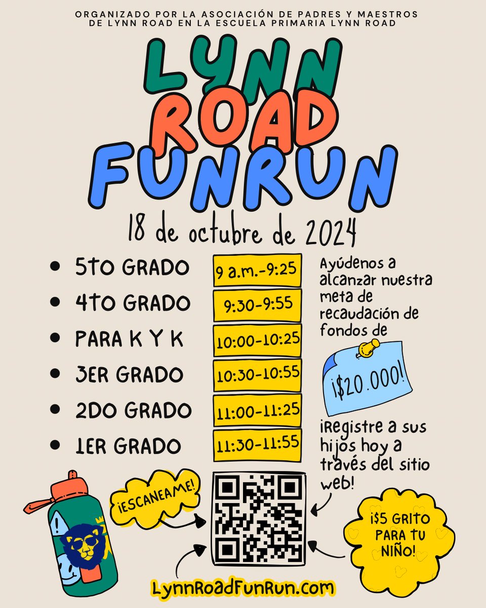 Tomorrow is the day!  Lions, lace up those running shoes!🦁🦁🦁🦁