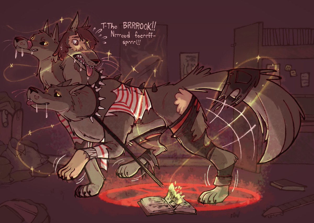Next time I try to study from these magical witches books, I'll be sure to get a buddy who can say the counter spell in case anything goes wrong,,, grrrfff wrrrrffff,,
#TFTuesday #TFEveryday #transfur