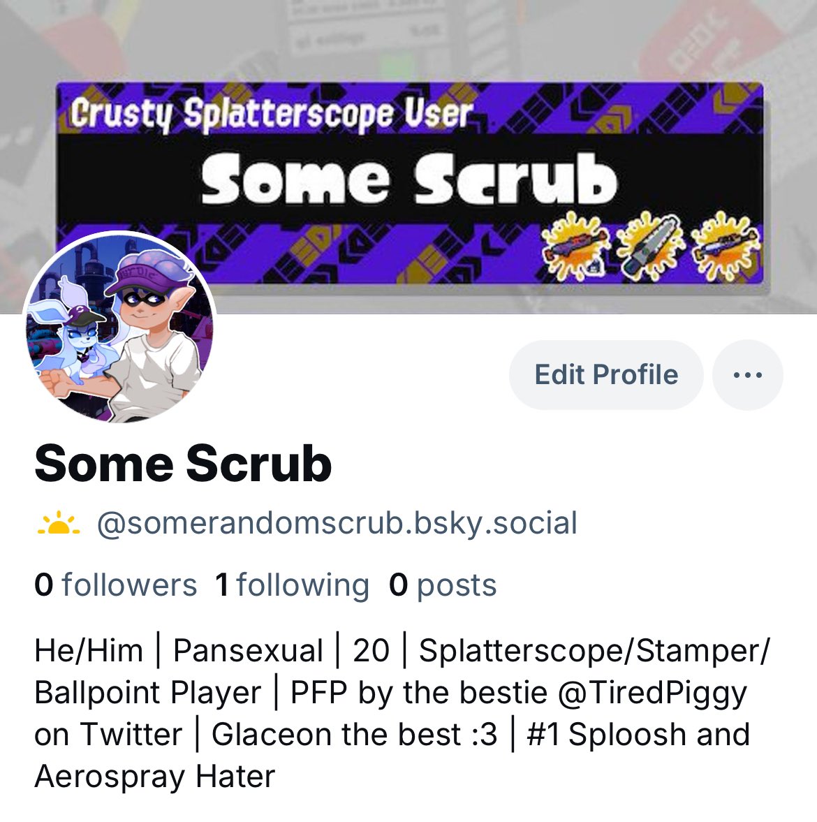 SomeRandomScrub's tweet image. Since this place is going to shit I made a 🟦☁️ account so you can follow me there and moots send me yours so I can follow you as well 👍