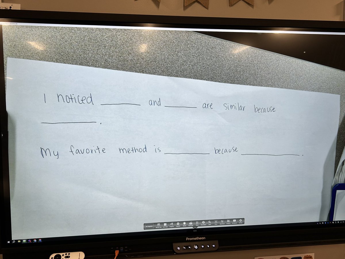 Kristi_Hill_1's tweet image. Writing in math! Making connections and solidifying learning. Sentence stems and frames help ALL students jump into the learning! They were so excited to write MATH with Ms Edris  @BaneElementary #CFISDmath @laurabethadams @Ms_Reinhardt