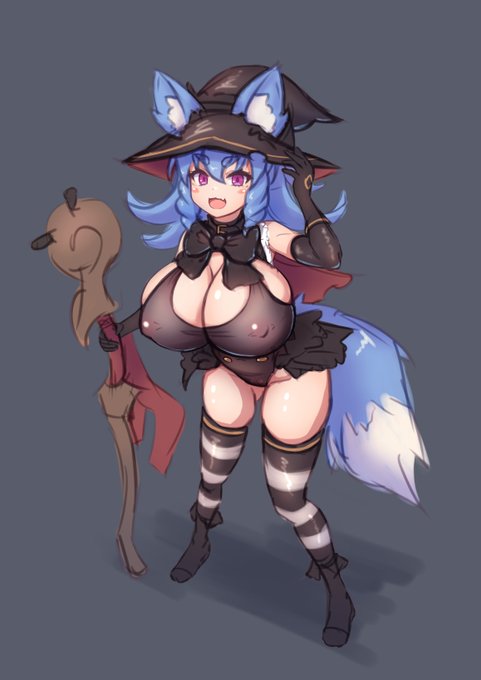 ちっちゃくておっきい子描くときは
大きいところは大きく、小さいところは小さくのメリハリがはっきりしてる方がかわいいかな?
帽子もでかいほうが好きだけど、ポーズによっては邪魔になるから難しい 