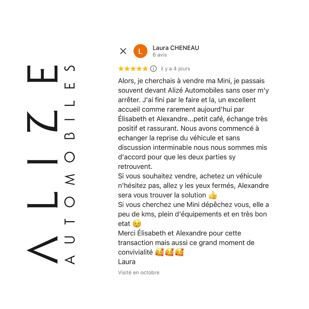 Alizeauto's tweet photo. Rachat cash 🇪🇺 d'une superbe  #mini #occasion #fulloptions aux couleurs d' #alizeautomobiles 🚘
Négociation menée en total partenariat gagnant/gagnant avec notre cliente.
#rachatcash #jevendsmavoiture #lacentrale #vendremavoiture #fontainebleau #chaillyenbiere 

☎️ 01 60 66 06 06 https://t.co/HHKL5ohBch