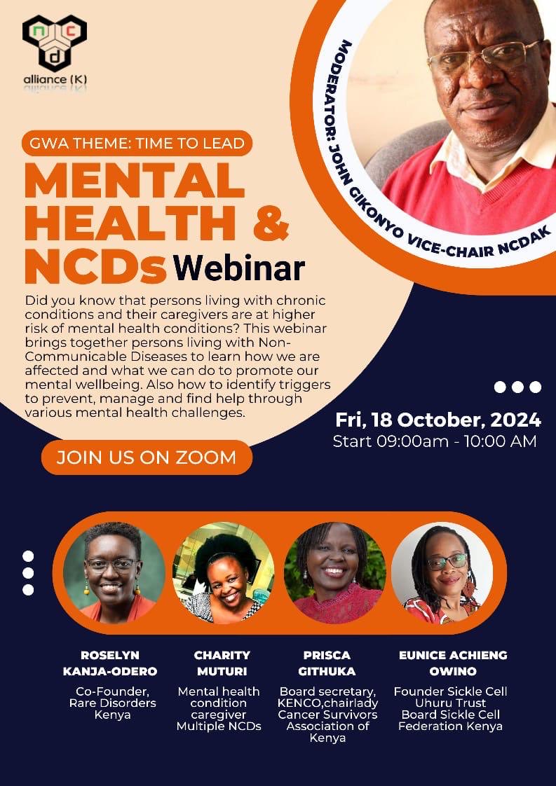 Mental wellness of persons living with NCDs is critical. #Timetolead #ActonNCDs