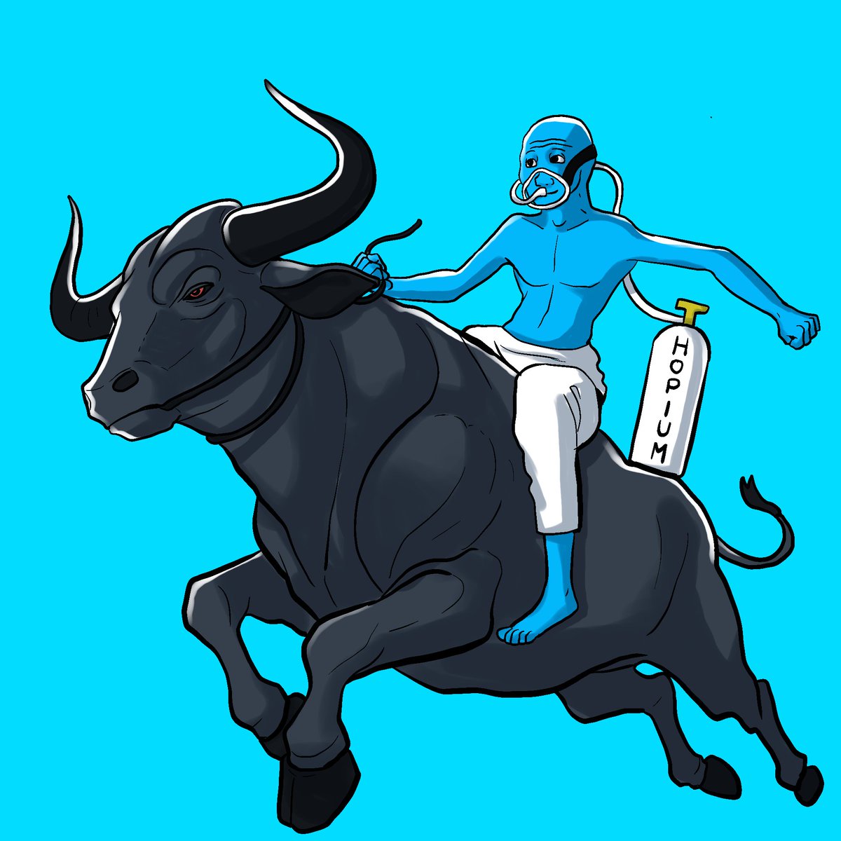 Someone get this bull some $HOPIUM