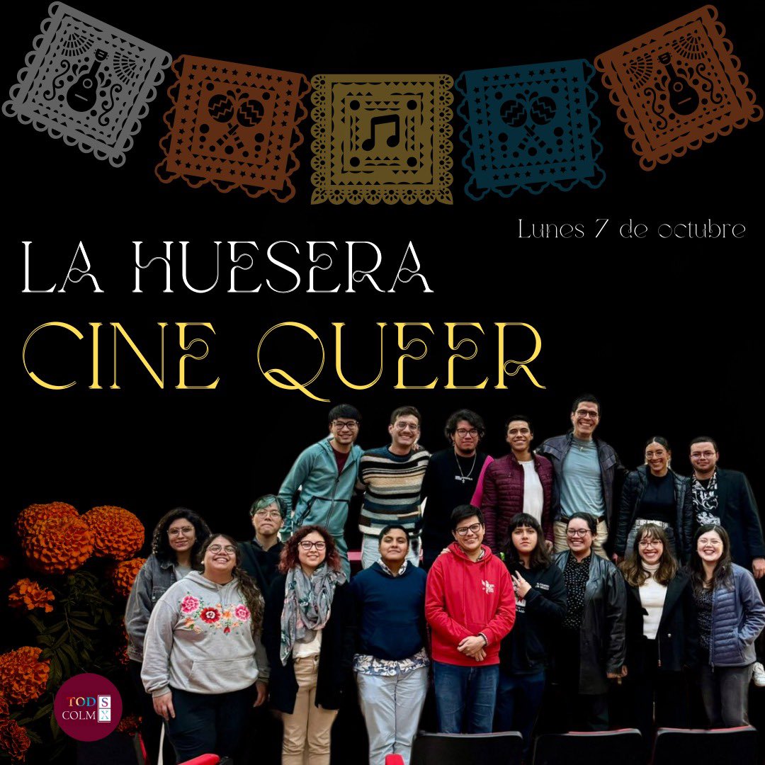 TodesColmex's tweet photo. Muchas gracias a quienes nos acompañaron en esta segunda sesión del semestre del Cine Debate Queer 🏳️‍🌈🏳️‍⚧️🍿. Tuvimos una charla muy enriquecedora. Nos vemos pronto con otra película y más actividades. https://t.co/Mqfu4bXFpP