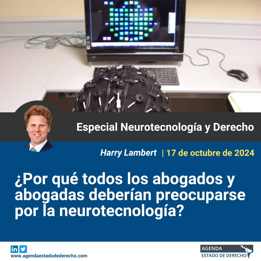 En la segunda edición de esta serie de artículos, ✍️Harry Lambert explica por qué los abogados y abogadas, que ejercen en  todas las áreas del derecho, necesitan comenzar a tomar en cuenta la neurotecnología 🧠⚖️ 

🤝 <a href="/Neurotechlaw/">The Centre for Neurotechnology & Law</a>

🔗Lee más aquí: 
agendaestadodederecho.com/neurotecnologi…