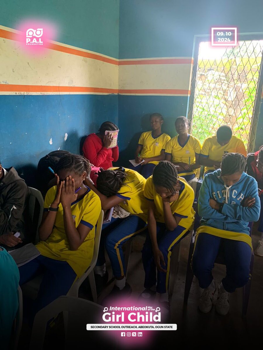 salove_foundatn's tweet photo. [2/4] Did you know 1 in 10 girls in Nigeria miss school due to menstrual stigma? We’re working to change this!
Marking International Day of the Girl Child at Oasis high school, Abeokuta, Ogun State! We engaged with students on finding their  Identity in Jesus.
#idftgc #girlchild https://t.co/3MbZQ0QErF