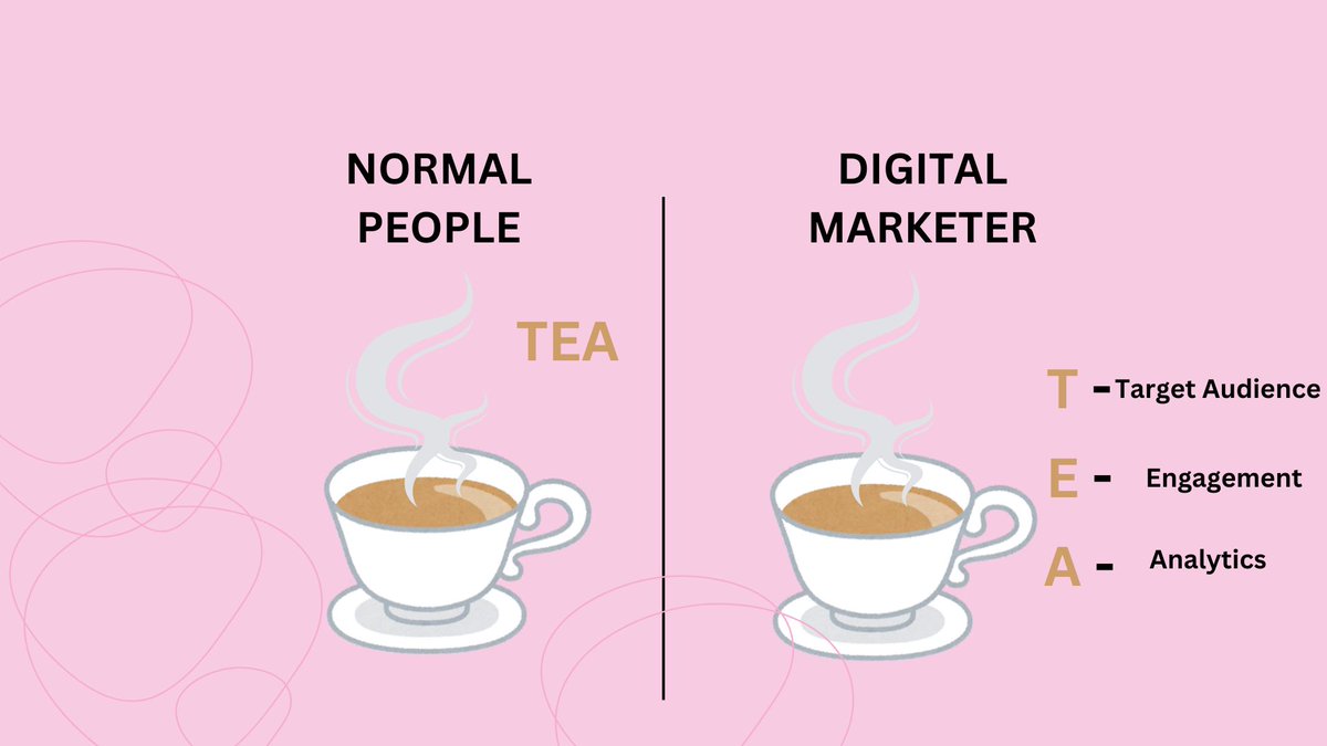 IsratAziza's tweet photo. TEA for Digital Marketer

#digitalmarketer #isrataziza #digitalmarketingexpert #teafordigitalmarketer https://t.co/VZMR5FGdGb