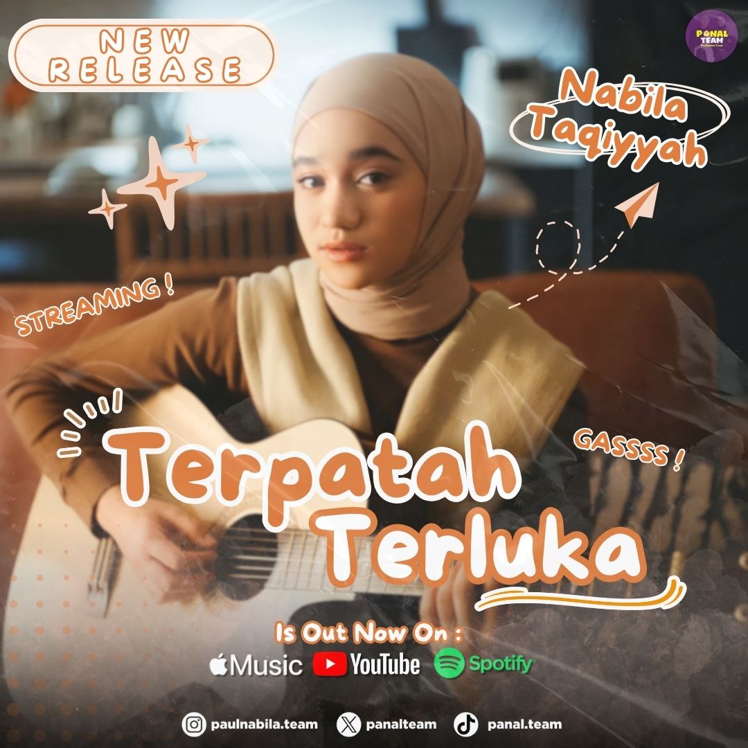 panalteam's tweet photo. [NEW RELEASE]

Selamat kesayangan atas rilisnya single Ke-4 yang berjudul TERPATAH TERLUKA ✨️💔🩹

Semangat streaming yaa Teams ! Siap membawa TERKA terbang jauh tinggi menembus GP ?! 🔥🚀

#TerpatahTerluka
#4thSingleNabila
#NabilaTaqiyyah https://t.co/Ad7J9MIhjP
