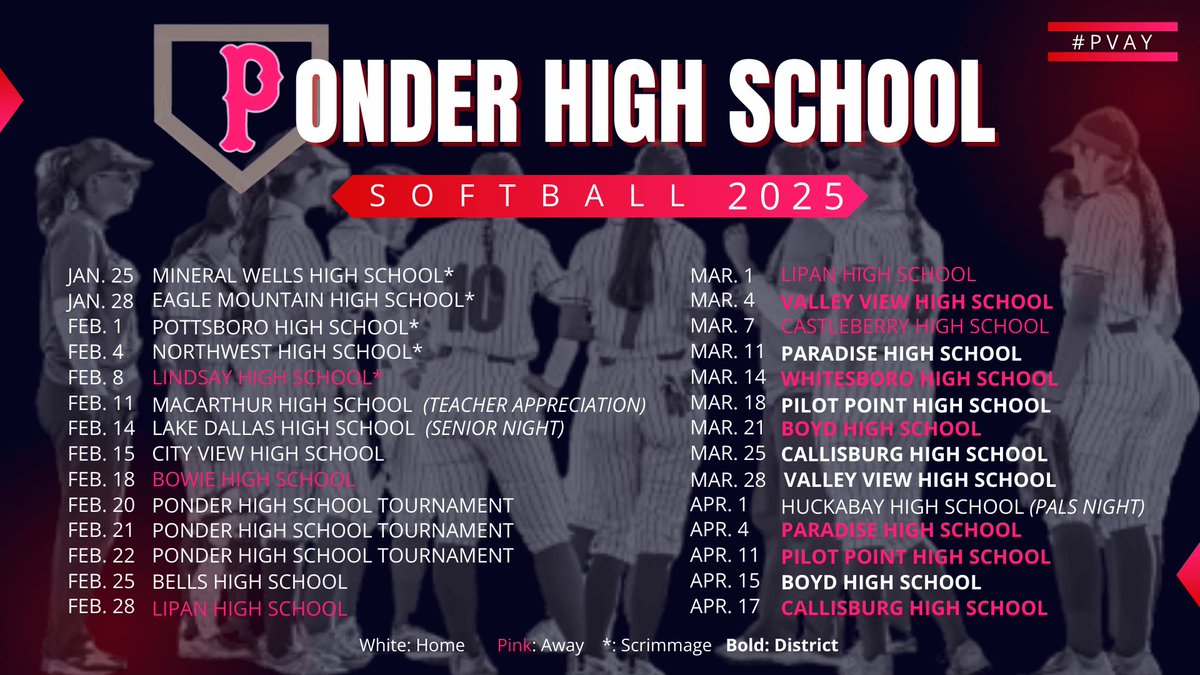 Mark Your Calendars!