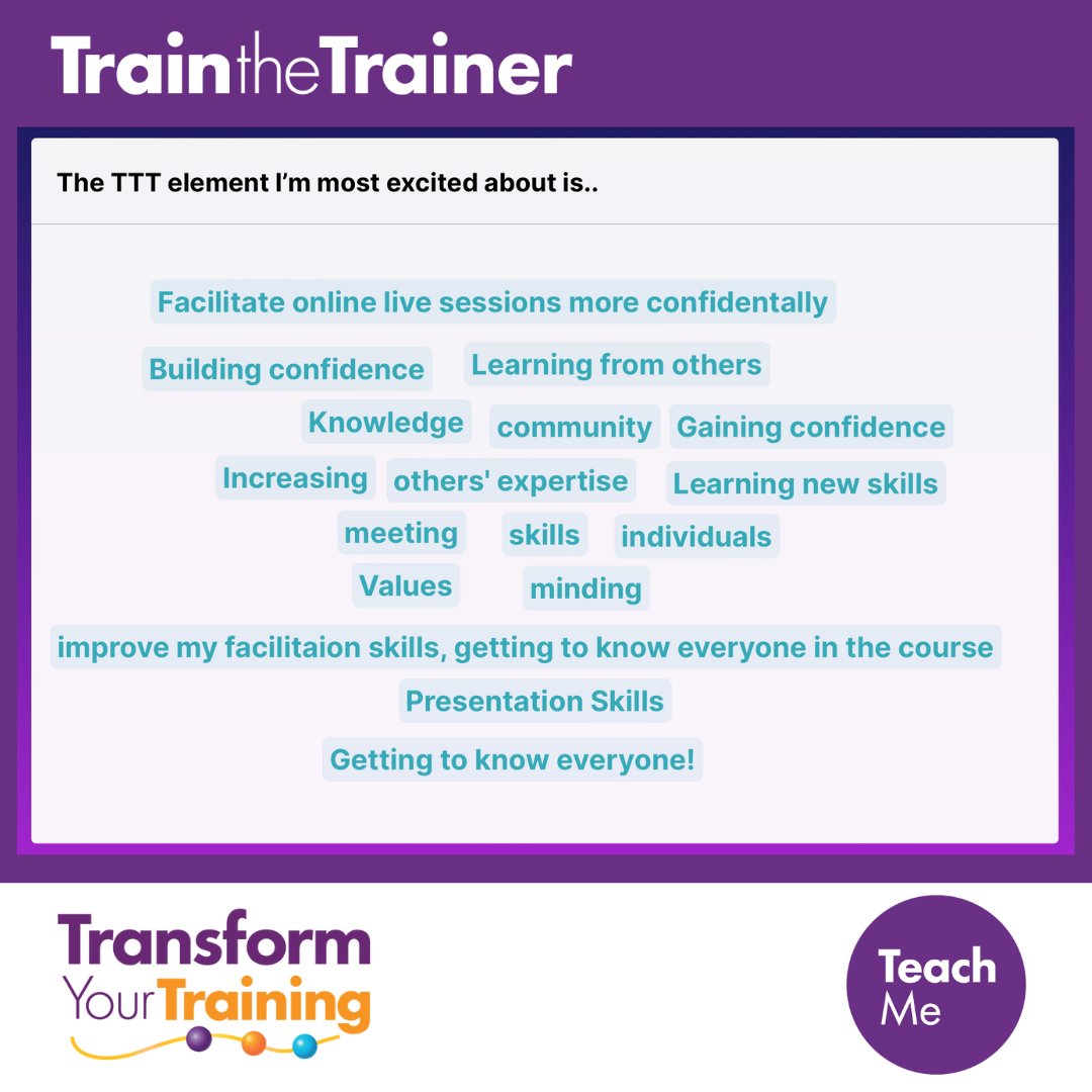 We had an amazing day yesterday meeting our new cohorts, getting to know them, and bringing them all together. We are excited to start this journey with them and they are too!   💜🧡

#Training4Influence #TrainTheTrainer