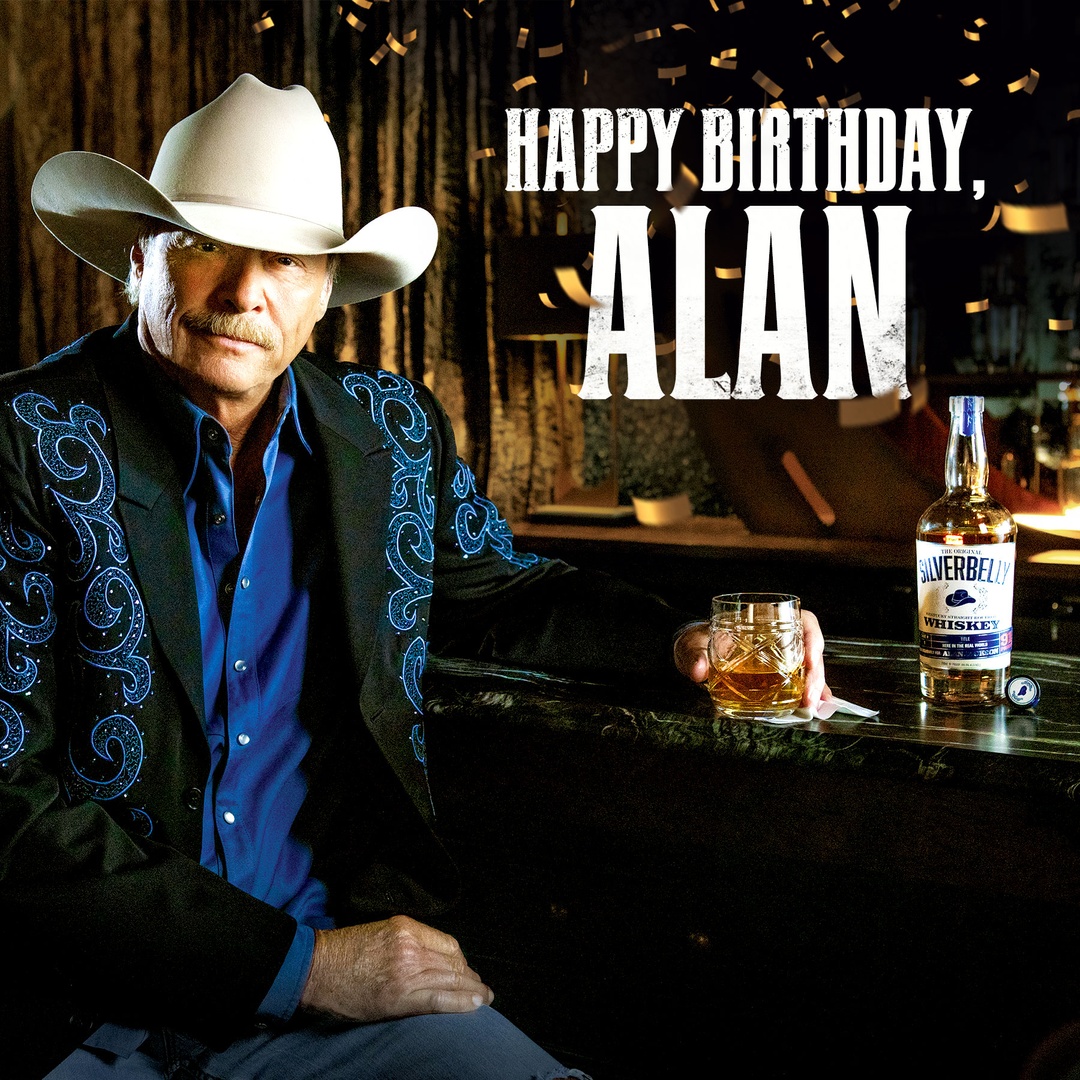 OfficialJackson's tweet photo. Raise a glass of @SilverbellySips and wish Alan a Happy Birthday! 🥃 https://t.co/Qzaw5APEe9