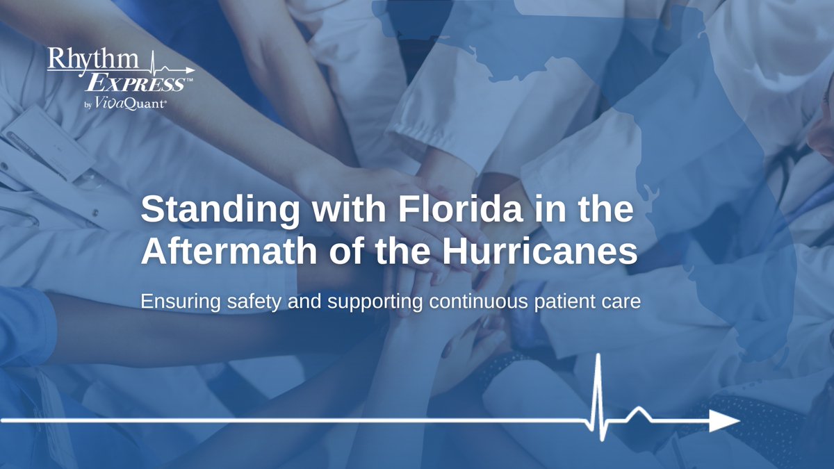 Our thoughts are with Florida following both hurricanes. We’re committed to supporting our healthcare partners:

• Restarting incomplete ECGs
• Minimizing impact on patients &amp; clinics
• Donating to the Red Cross

Stay safe, Florida.

#FloridaStrong #HealthcareHeroes