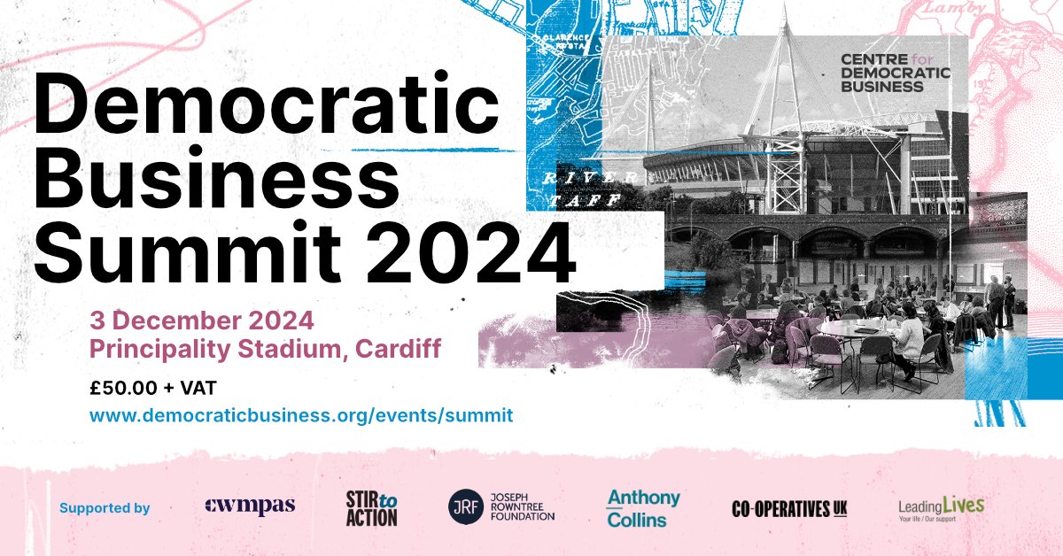 The School for Social Entrepreneurs (@schsocent) on Twitter photo QUESTION for you: How do we go about doubling the size of the co-operative economy? 💸
Join the Democratic Business Summit 2024 on 3 Dec in #Cardiff, by Centre for Democratic Business, part of <a href="/StirToAction/">Stir to Action</a>
Info & tickets 👉 democraticbusiness.org/events/summit QUESTION for you: How do we go about doubling the size of the co-operative economy? 💸
Join the Democratic Business Summit 2024 on 3 Dec in #Cardiff, by Centre for Democratic Business, part of <a href="/StirToAction/">Stir to Action</a>
Info & tickets 👉 democraticbusiness.org/events/summit
