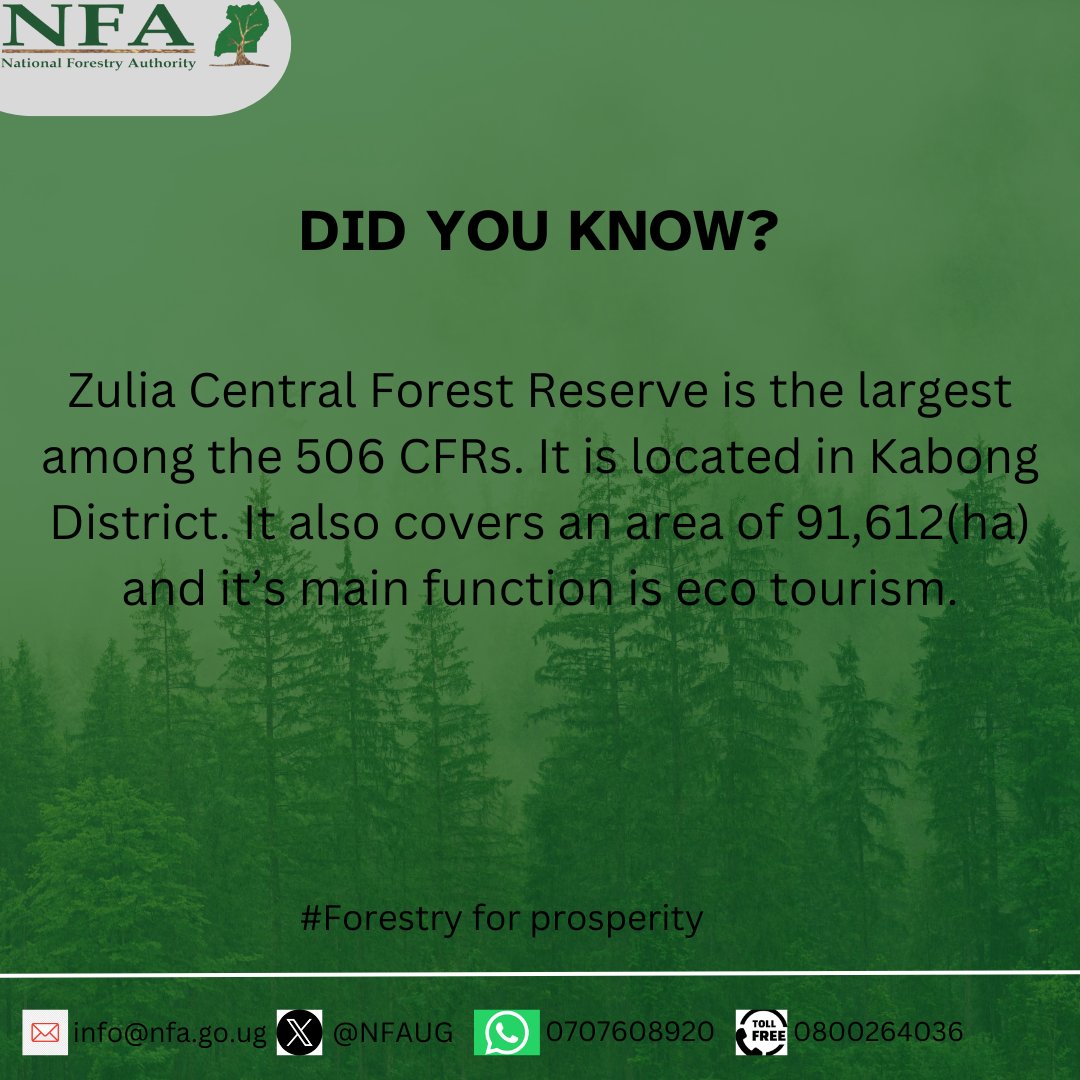 ForestryMgt_MWE's tweet photo. Zulia CFR is located in Karamoja region covering a total of 91,612ha. It is part of the Karamoja range of hills, constituting part of the network of critical sites for biodiversity conservation in Uganda. #Forestchat #Treechat https://t.co/CMBeHlFk5d