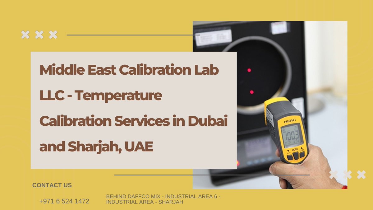mecl_ae's tweet image. Middle East Calibration Lab LLC - Temperature Calibration Services in Dubai and Sharjah, UAE
Click - middleeastcalibration.blogspot.com/2024/10/middle…
#TemperatureCalibration #FreezerCalibration #ChillerCalibration #FurnaceCalibration