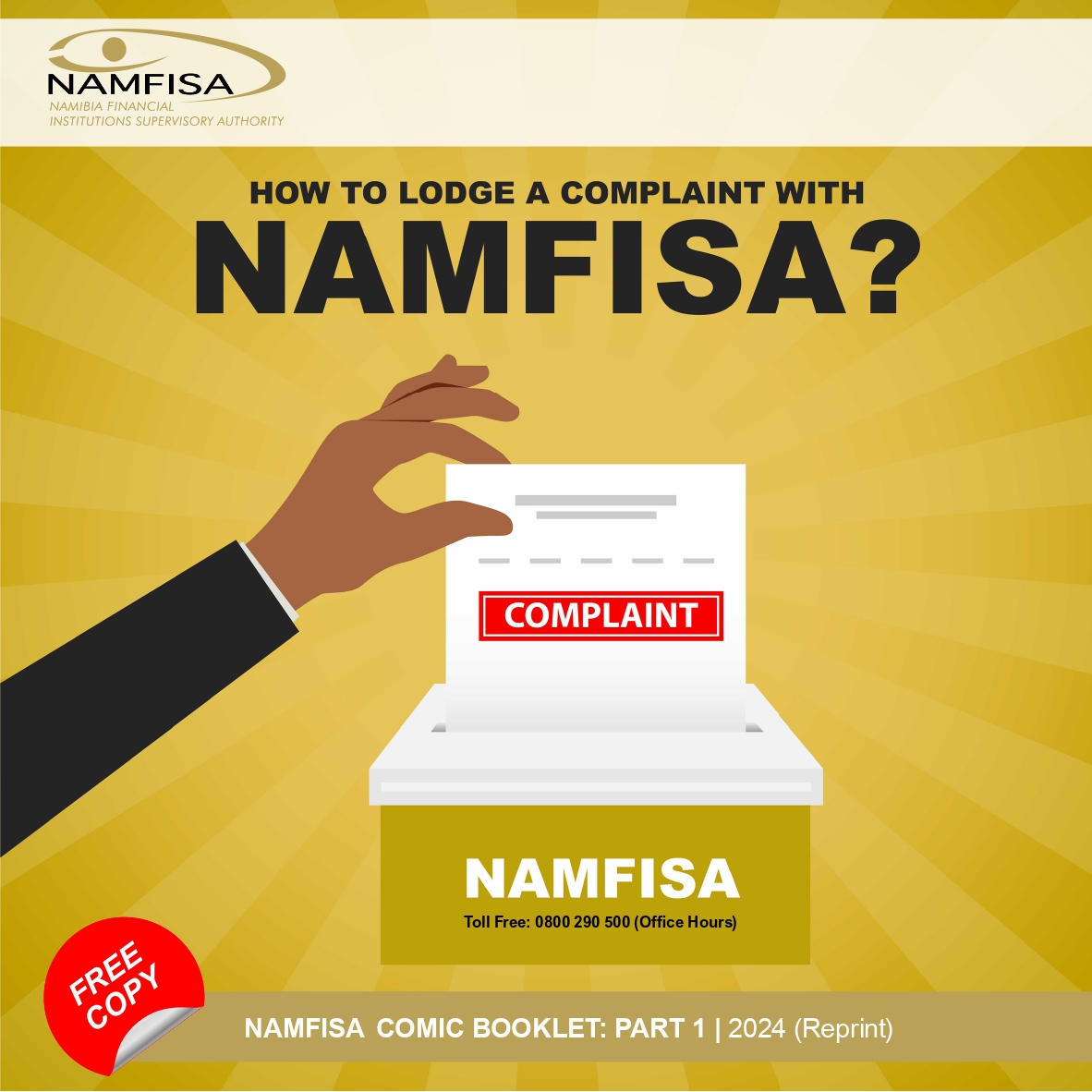 namfisa's tweet photo. Get to know NAMFISA during Consumer Protection Month! Discover more about your financial rights by accessing our consumer education booklet here: https://t.co/Zcvi2DeOSR #ConsumerEducation #NAMFISA #ConsumerProtectionMonth. https://t.co/Yf6gnJRVWg