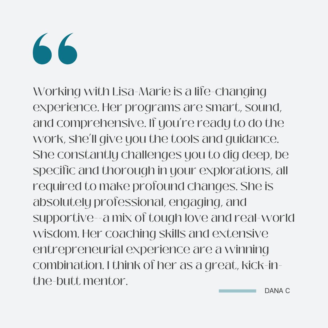 Ready for a life-changing transformation?

If you’re ready to take control of your life and business, get the guidance, support, and kick-in-the-butt motivation you need. Let’s do this together!