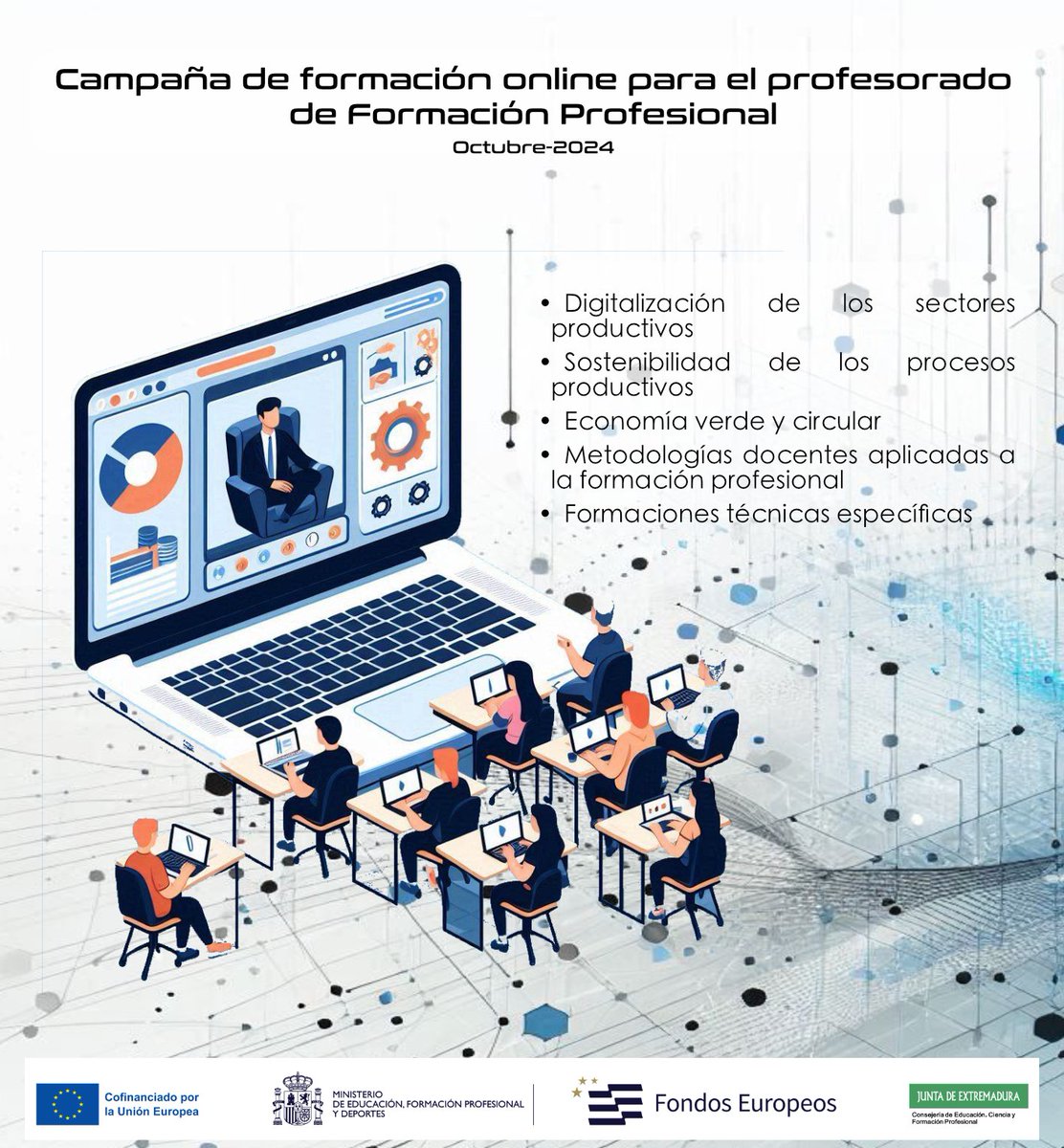 Campaña de Formación Online para el profesorado de Formación Profesional (Ed. Octubre-2024): bit.ly/3YsKYYe