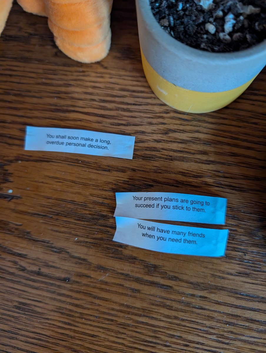 Ok well I got these two(??) in my second cookie so whew glad I made some ambiguous cosmically correct choice