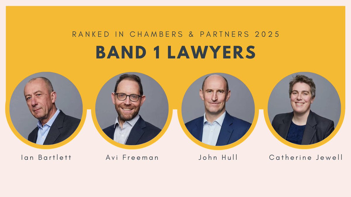 BeckGreener's tweet image. We are delighted to announce increased recognition in our individual rankings in the prestigious @Chambersguide. Once again partners Ian Bartlett (#trademarks) &amp;amp; Avi Freeman (#patents) are highly ranked. John Hull &amp;amp; Catherine Jewell now join Avi in the patents top band.