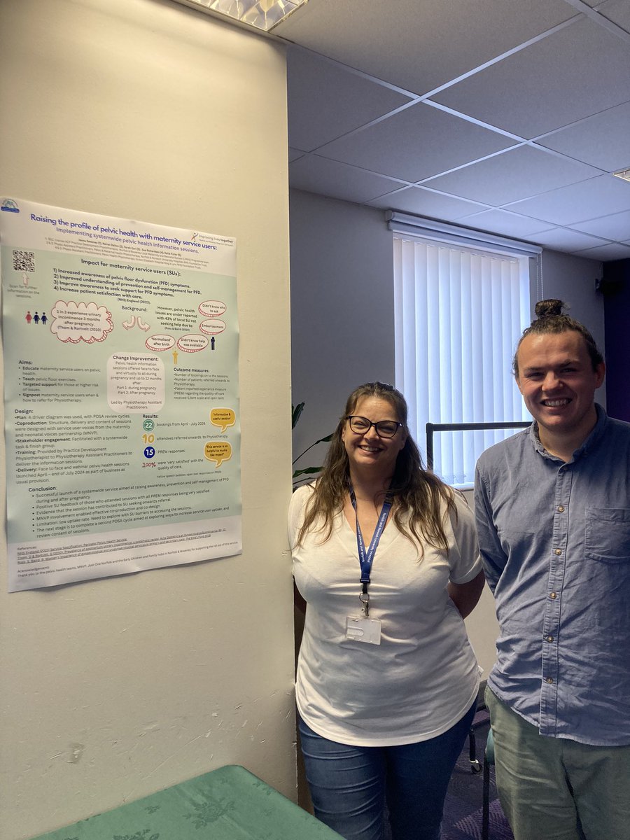 NNUH Physiotherapy Team (@nnuhphysio) on Twitter photo <a href="/NNUHphysio/">NNUH Physiotherapy Team</a> team Sarah Earl and Kieran Dalton and colleague Jenna Sweeney with their poster at N&W AHP conference, evaluating the Perinatal Pelvic Health Service across the region <a href="/NNUHphysio/">NNUH Physiotherapy Team</a> team Sarah Earl and Kieran Dalton and colleague Jenna Sweeney with their poster at N&W AHP conference, evaluating the Perinatal Pelvic Health Service across the region