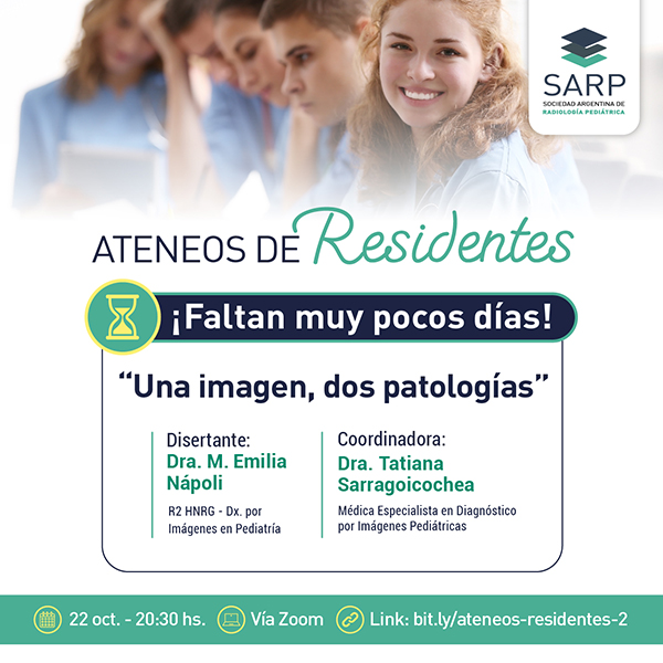 sarpargentina's tweet image. 📌 ¿Ya agendaste el 2do. encuentro de los Ateneos de #Residentes de la #SARP?

📅 Martes 22 de octubre - 20:30 hs.
👩‍⚕️ Presenta: Dra. M. Emilia Nápoli
👩‍⚕️ Coordina: Dra. Tatiana Sarragoicochea
💻 Vía Zoom
👉Link: bit.ly/ateneos-reside…
Meeting ID: 869 5442 2787 - Passcode: 086833