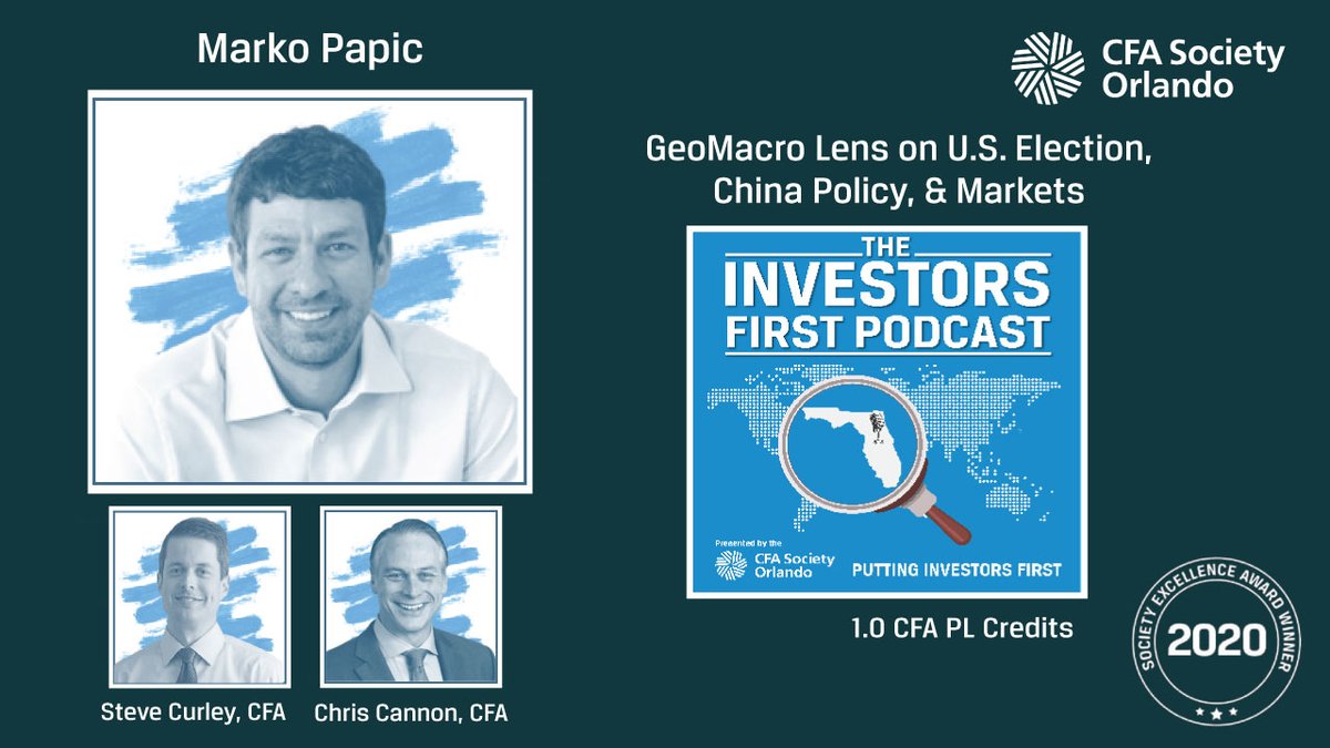 New episode w/ Marko Papic (<a href="/Geo_papic/">Marko Papic</a>), Chief Strategist, GeoMacro w/ BCA Research (<a href="/bcaresearch/">BCA Research</a>), hosted by Steve Curley, CFA &amp; Chris Cannon, CFA (<a href="/CC_Rock/">Chris Cannon</a>). We discuss who will win the U.S. election, America’s current and potentially flawed policy w/ China, how to keep an