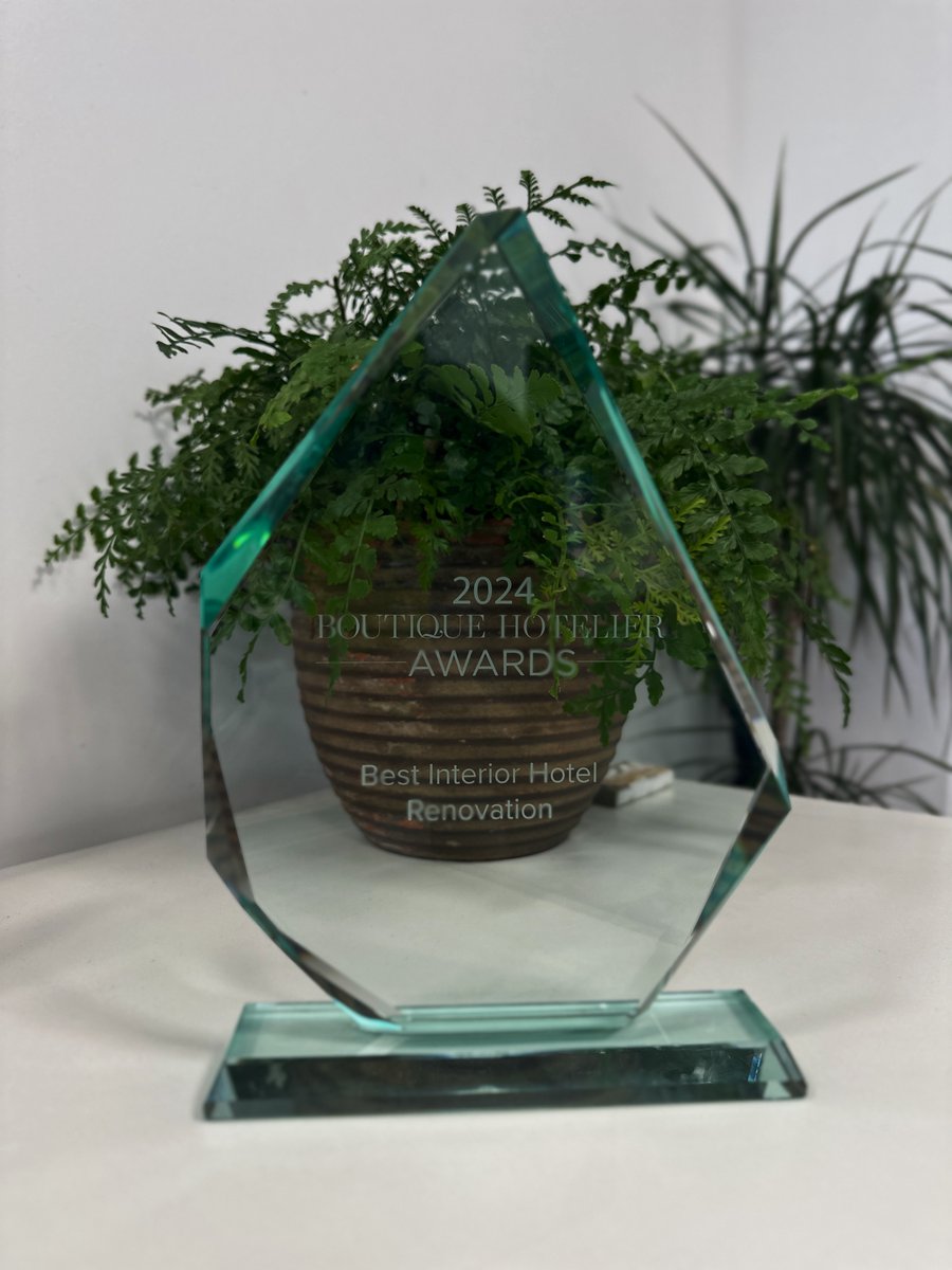 I’m thrilled to share that 100 Princes Street has won 'Best Interior Hotel Renovation' at the Boutique Hotelier Awards. A Huge thank you to everyone who voted and supported us!