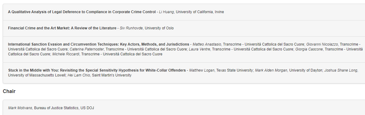 Division of White-Collar and Corporate Crime tweet media
