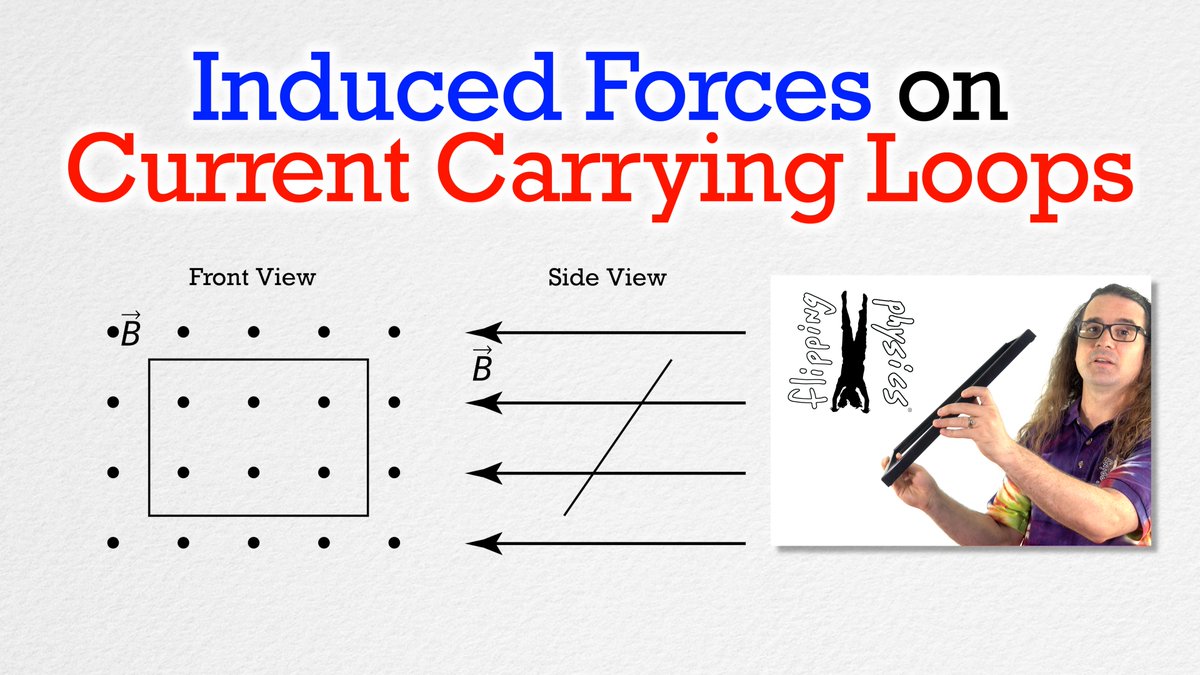 FlippingPhysics's tweet image. NEW VIDEO! - Induced Forces on Current Carrying Loops
Check it out, eh! youtu.be/nFMLZvuHKB0
#InducedForces #MagneticForce #CurrentLoop