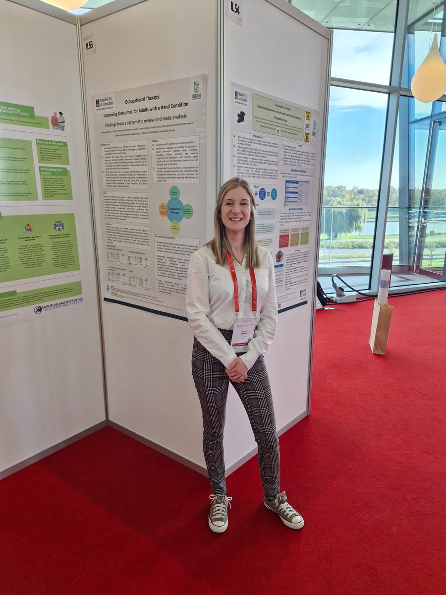 Ann-Marie Morrissey (@drannmariemorrs) on Twitter photo Great to see occupational therapists and PHD candidates <a href="/MagSheerin/">Mag Sheerin</a> and <a href="/BrianoConduin/">Brian Condon</a> presenting their fab research at #oteurope2024
<a href="/ARC_UL/">ARC: Ageing Research Centre University of Limerick</a> <a href="/AlliedHealthUL/">School of Allied Health</a> <a href="/UL_Research/">UL Research</a> <a href="/HRI_UL/">Health Research Institute</a> Great to see occupational therapists and PHD candidates <a href="/MagSheerin/">Mag Sheerin</a> and <a href="/BrianoConduin/">Brian Condon</a> presenting their fab research at #oteurope2024
<a href="/ARC_UL/">ARC: Ageing Research Centre University of Limerick</a> <a href="/AlliedHealthUL/">School of Allied Health</a> <a href="/UL_Research/">UL Research</a> <a href="/HRI_UL/">Health Research Institute</a>