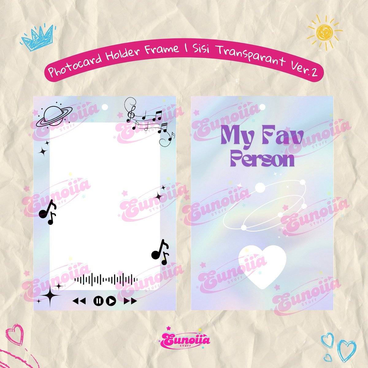 eunoiiastuff's tweet photo. [OPEN PRE ORDER CARD HOLDER ACRYLIC]

✨️ Frame 1 sisi transparant (Universal ver)
✨️ Frame 2 sisi transparant (Seventeen ver)

🗓 Pre Order sampai dengan 25 Oktober 2024
📍Bali
🎁 Include freebies

 Detail product : 
* Size 7cm x 10cm (with innersleve)
* Acrylic premium https://t.co/BBbEjKKTNF
