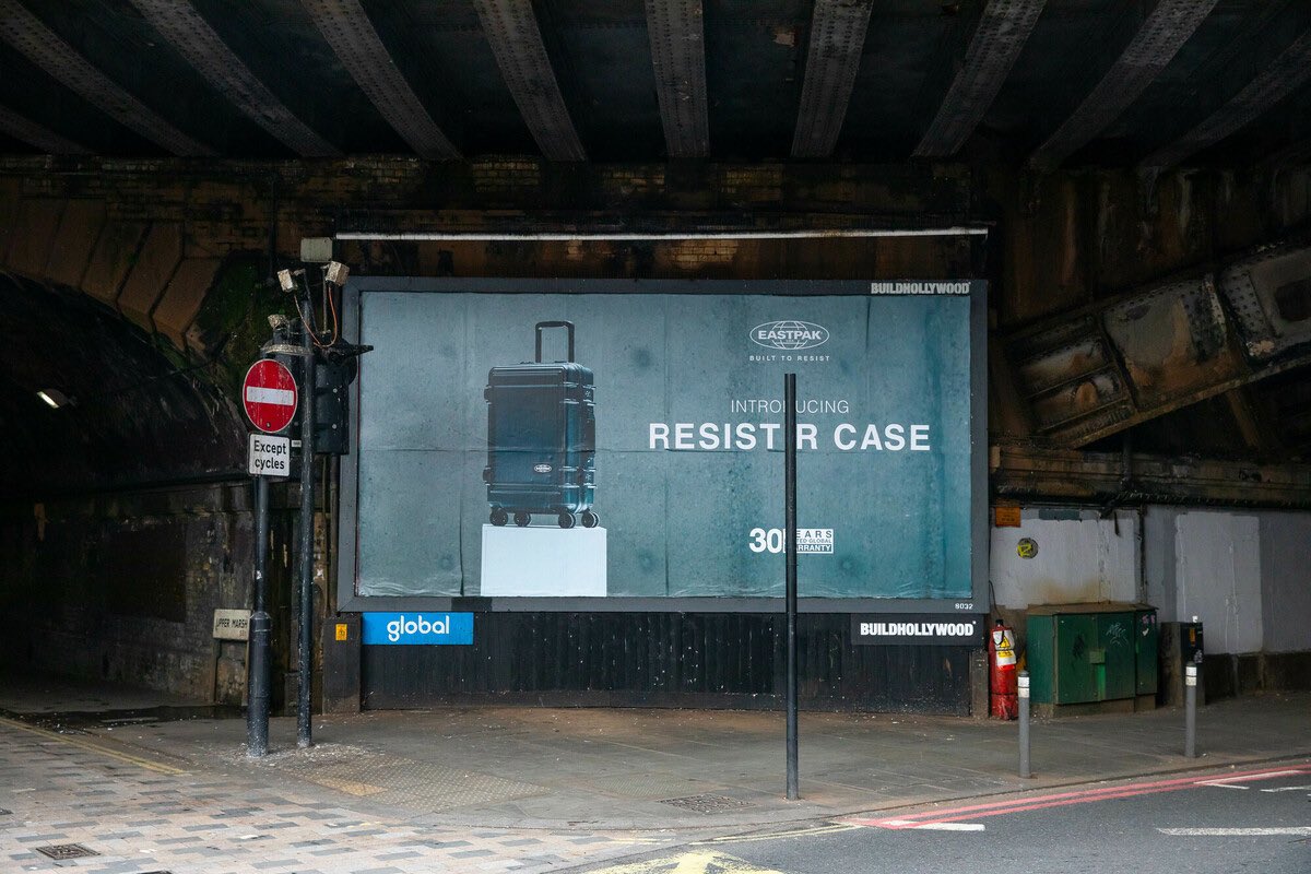 We’re so pleased to share our latest OOH campaign with <a href="/eastpak/">Eastpak</a> which is currently live across London.

The campaign is promoting the launch of their new ‘Resist’r Case’ - your ultimate travel companion!

#LondonOOH #Eastpak  #resistrcase #builttoresist #meandmyeastpak #wearema