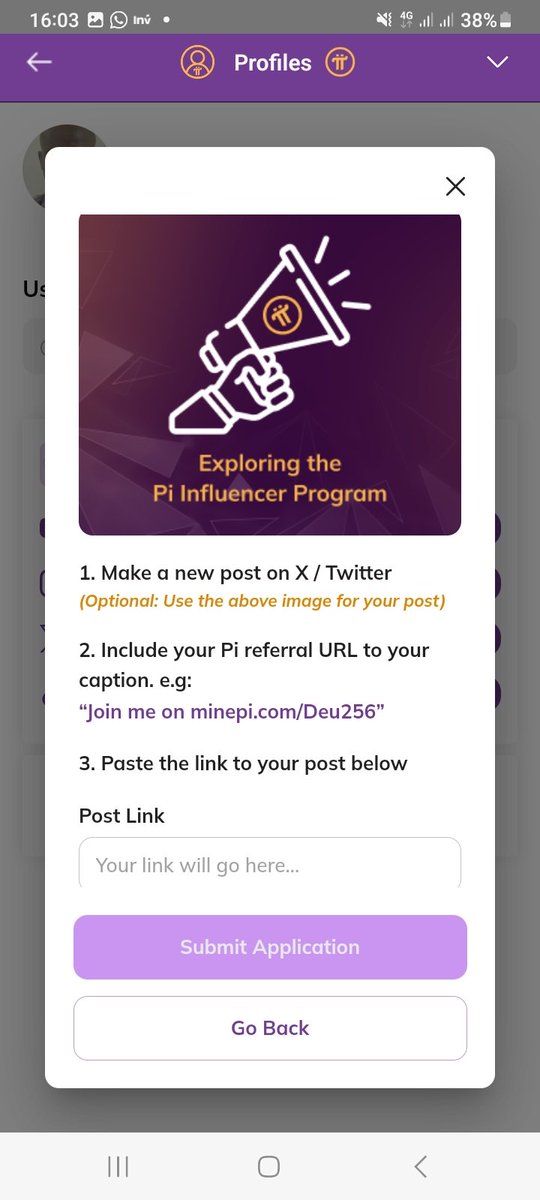 Deus70740592's tweet photo. Hello x friends!
Please join me in mining pi and use 
mu username Deus256 as your invitational code https://t.co/kHmtC9JxrB