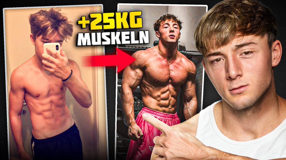 So habe ich 25KG Muskeln aufgebaut

Kompletter Trainingsplan
Alles über Ernährung &amp; Regeneration 
*in 6 Min erklärt

Hier zum Video ⬇️

youtu.be/KAnm_9VZIXQ?si…
