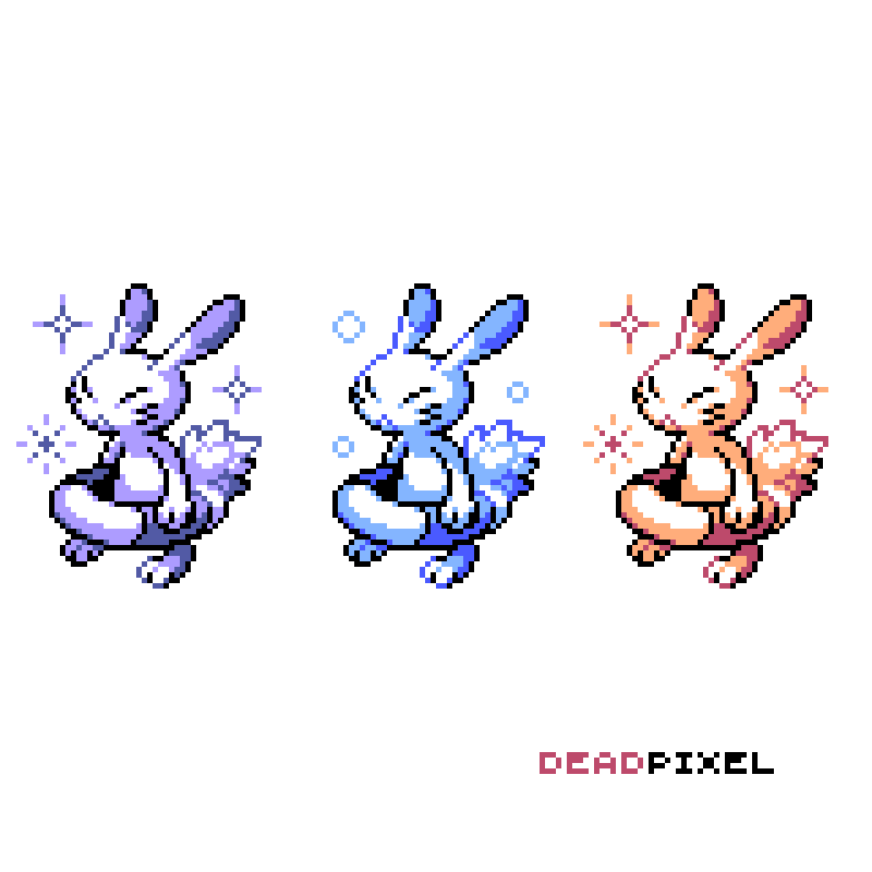 DeadPixels_Art's tweet photo. Warabbit shinies, as well as Gen 2 and Gen 3 alts!
#pokemon #gamefreak #pokemonleaks #warabbit #pixelart #ドット絵 https://t.co/voUksfkqJW